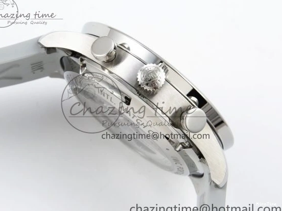 MIROTIME 0403 Portuguese Chrono IW3716 Z+F 1:1 Best Edition White Dial on Gray Rubber Strap A WrinkleFree 7014